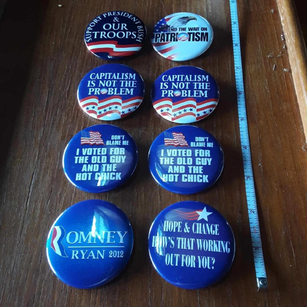 🇺🇸 Vintage U.S. American Republican Party (Now Trump Party) Political Pins 🦅